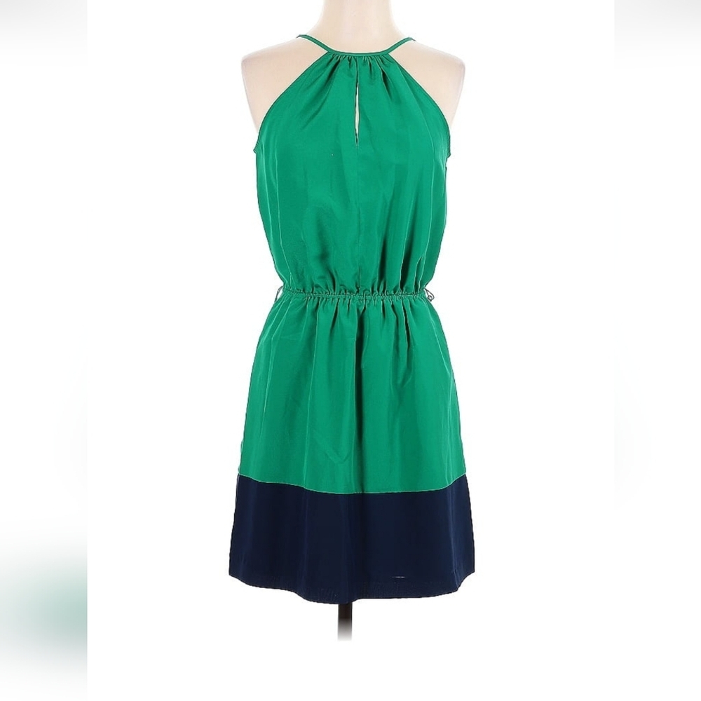Express Green and Navy Sleeveless Dress Size Small